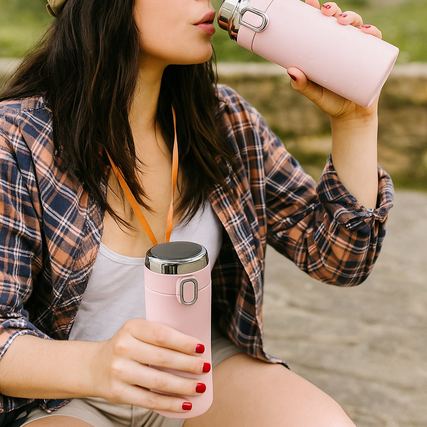 Smart Water Bottle With Led Temperature Display